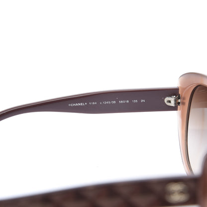 Chanel Acetate Quilted Sunglasses 5184 Tan 5 of 8