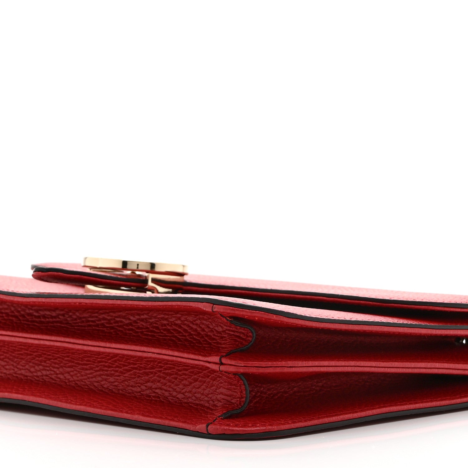 Gucci Dollar Calfskin Interlocking G Shoulder Bag Red 11 of 11