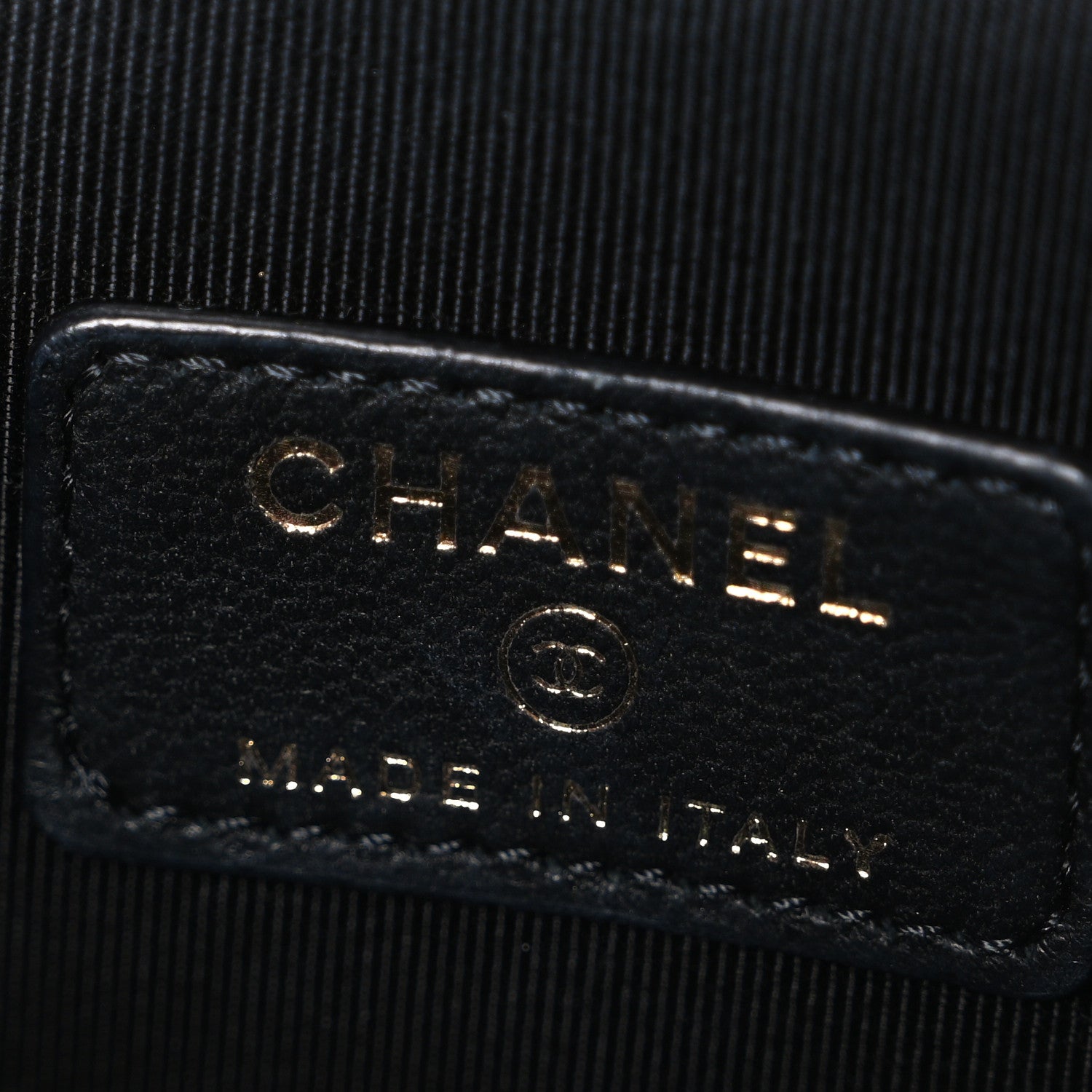 Chanel Lambskin Crochet Quilted Mini Vanity Case With Chain Black 6 of 10