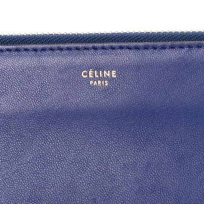 Celine Lambskin Large Trio Crossbody Bag Indigo 10 of 14