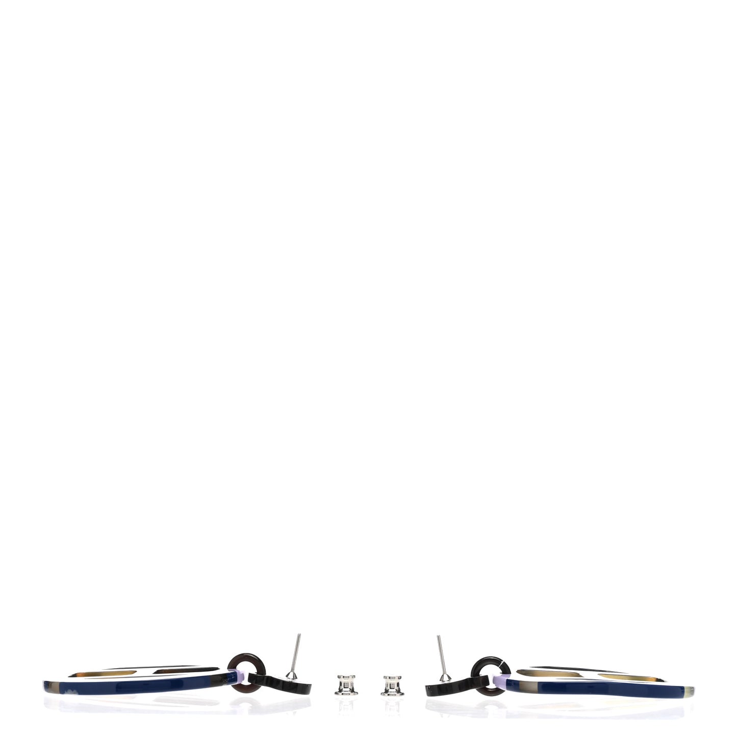Lacquered Horn H Equipe Earrings