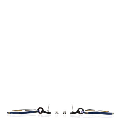 Hermes Lacquered Horn H Equipe Earrings 3 of 6