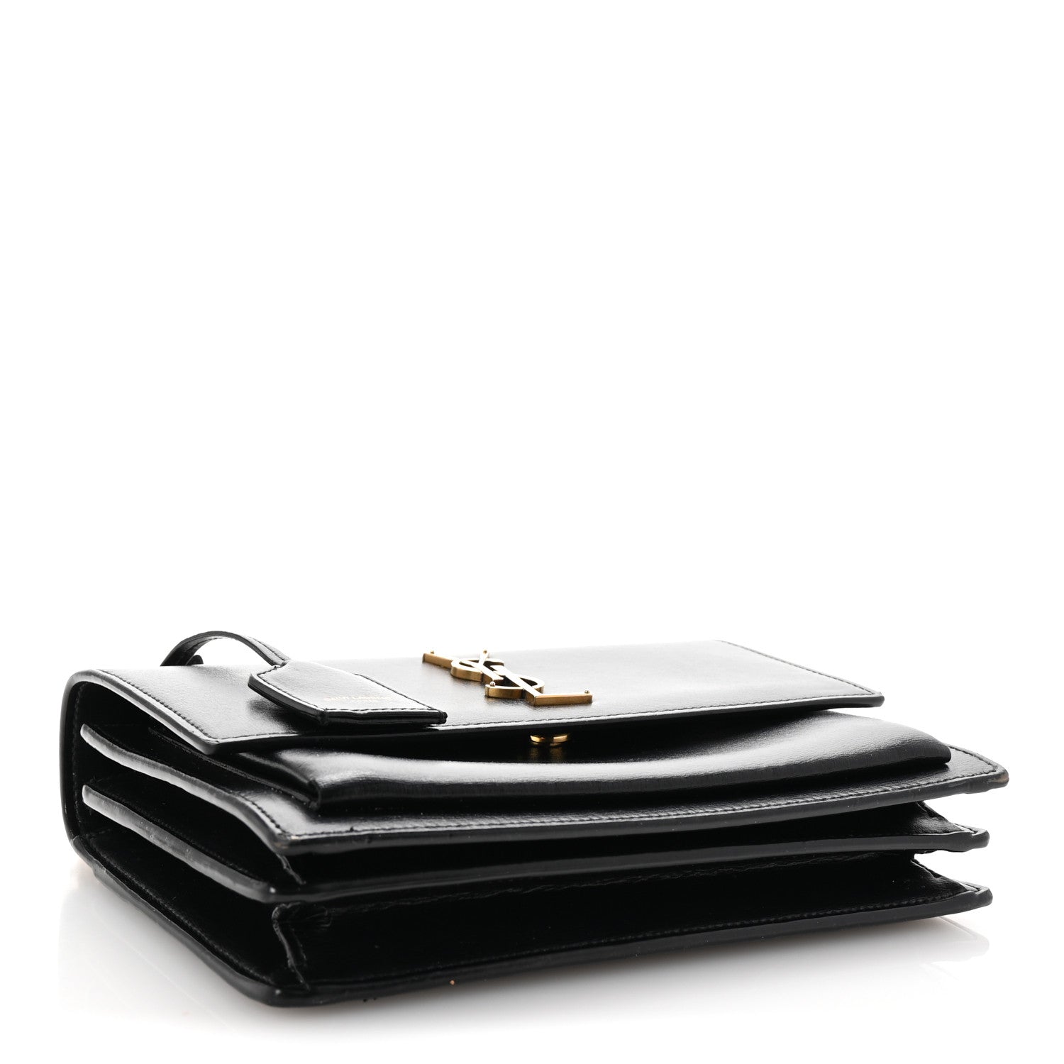 Saint Laurent Calfskin Medium Monogram Sunset Black 4 of 9