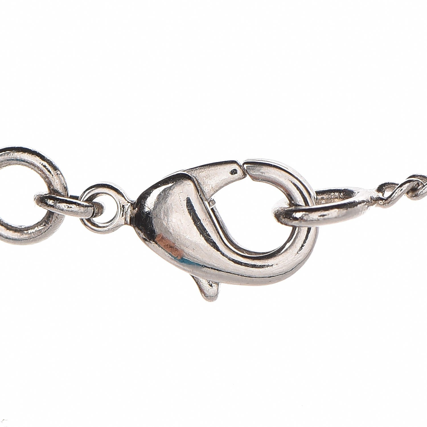 Chanel Swarovski Crystal Station Camellia CC Necklace Silver 5 of 6