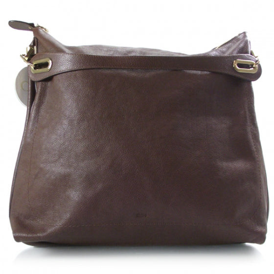 Leather Paraty Hobo Chocolate