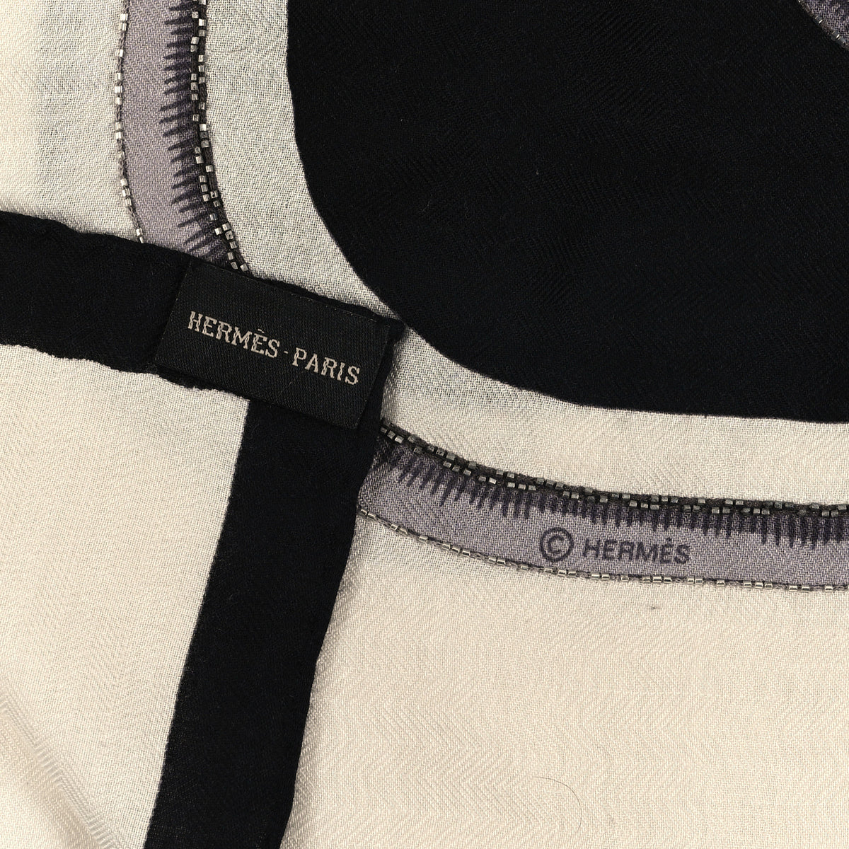 Hermes Cashmere Silk Beaded Tigre Royal Shawl 140 3 of 3