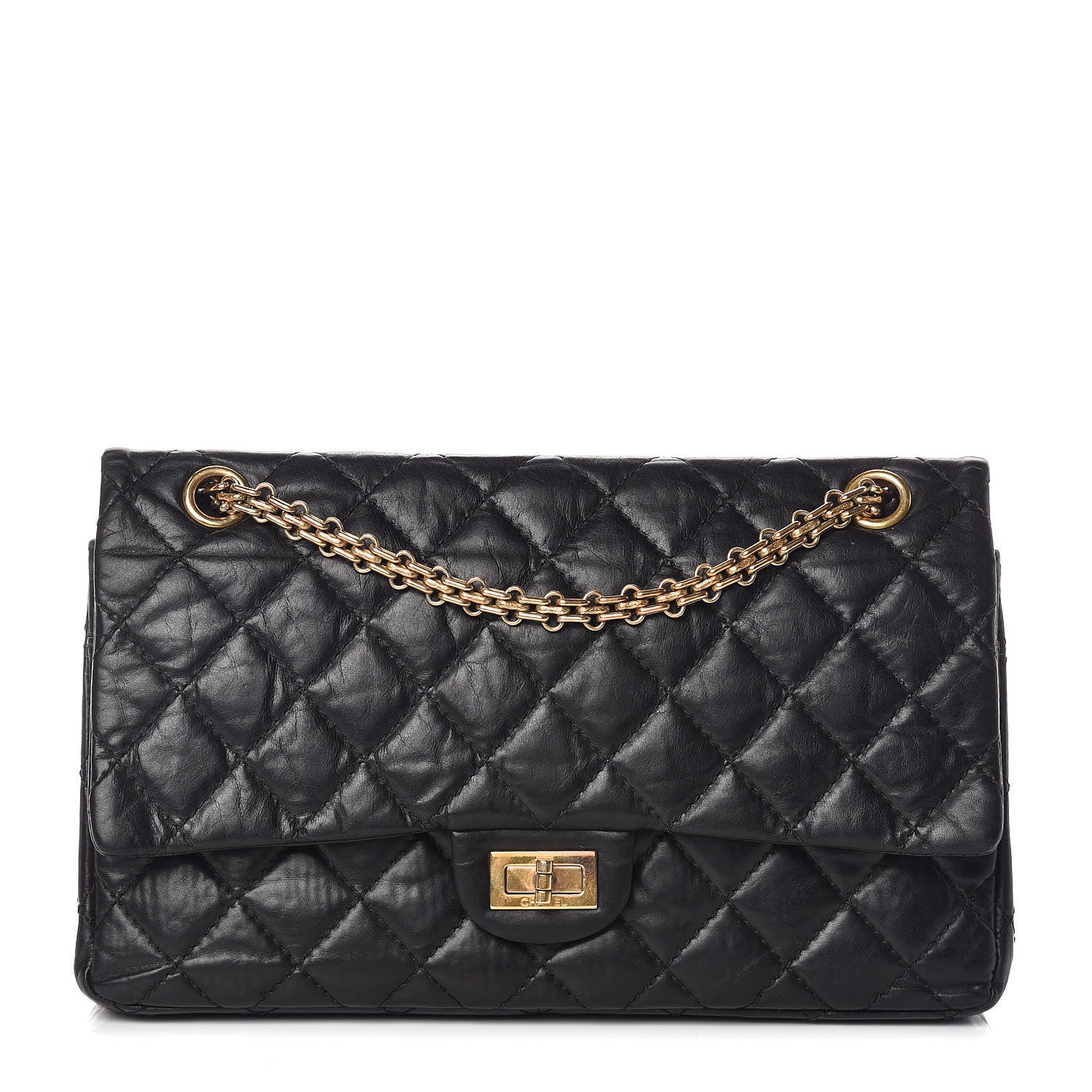 Chanel Aged Calfskin Quilted 2.55 Reissue 226 Flap Black 1 of 14