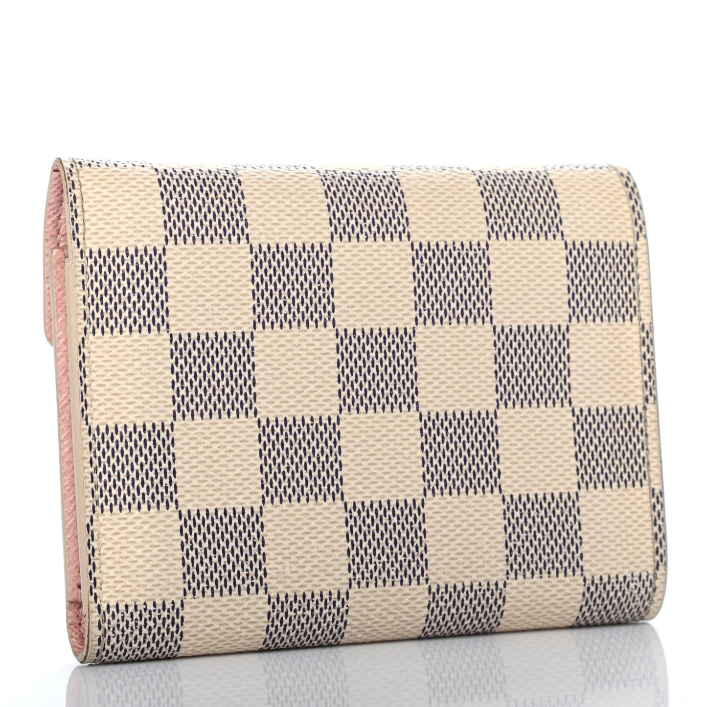 Damier Azur Victorine Wallet Rose Ballerine