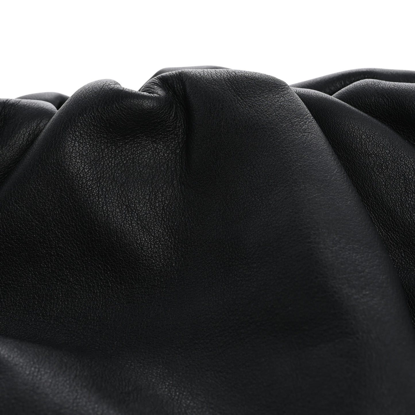 Smooth Butter Calf The Pouch Oversized Clutch Black