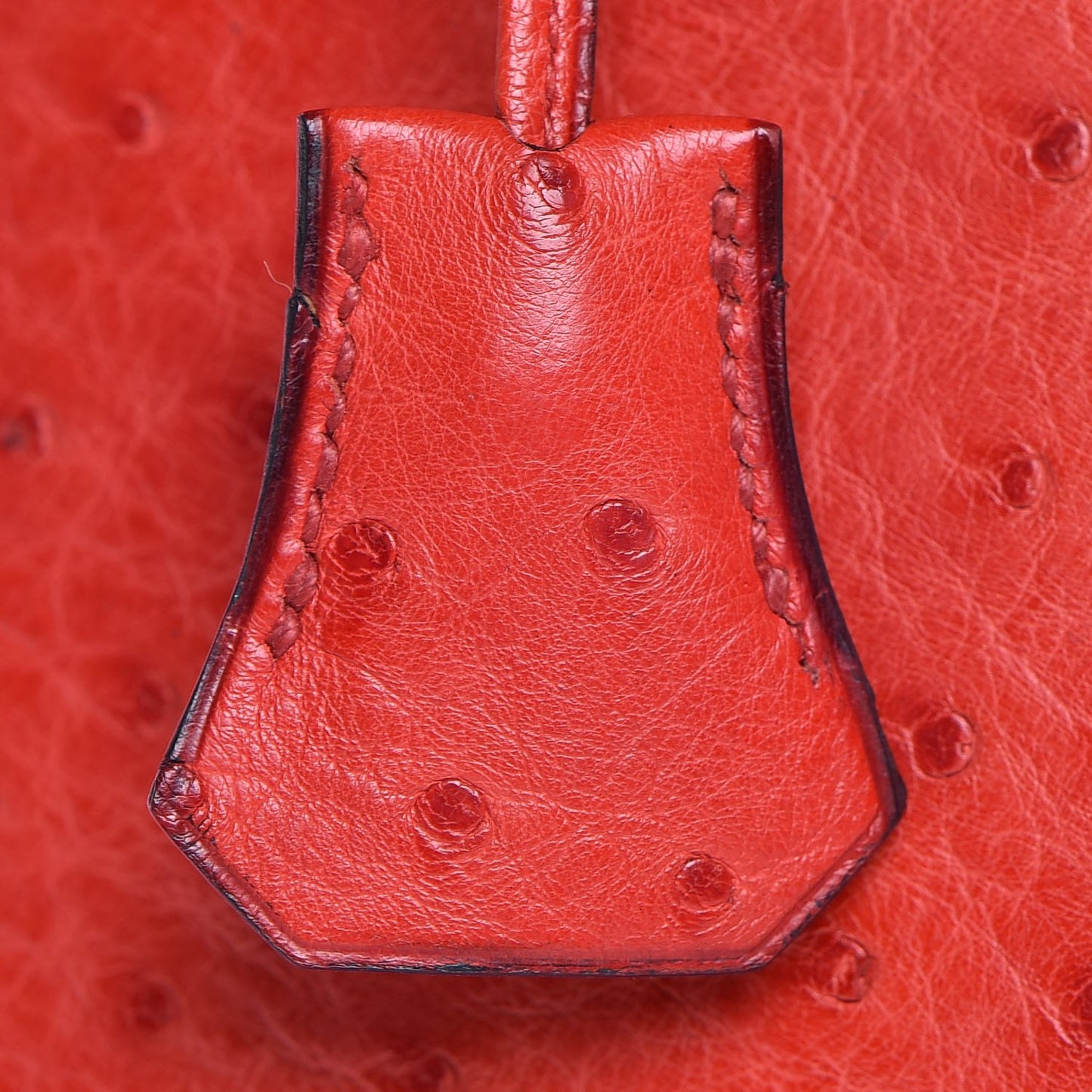 Ostrich Kelly Sellier 28 Rouge Vif