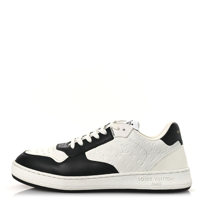 Louis Vuitton Calfskin Monogram LV Stadium Sneaker 38 White Black 1 of 11