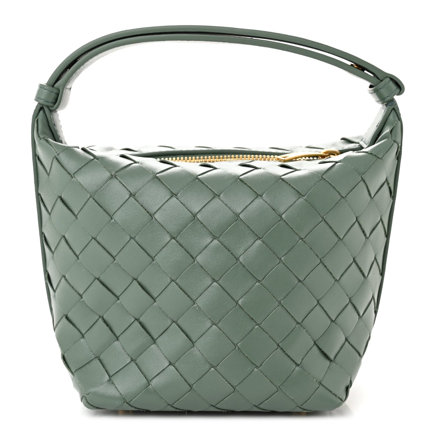 Bottega Veneta Calfskin Nappa Intrecciato Candy Wallace Aloe 1 of 11