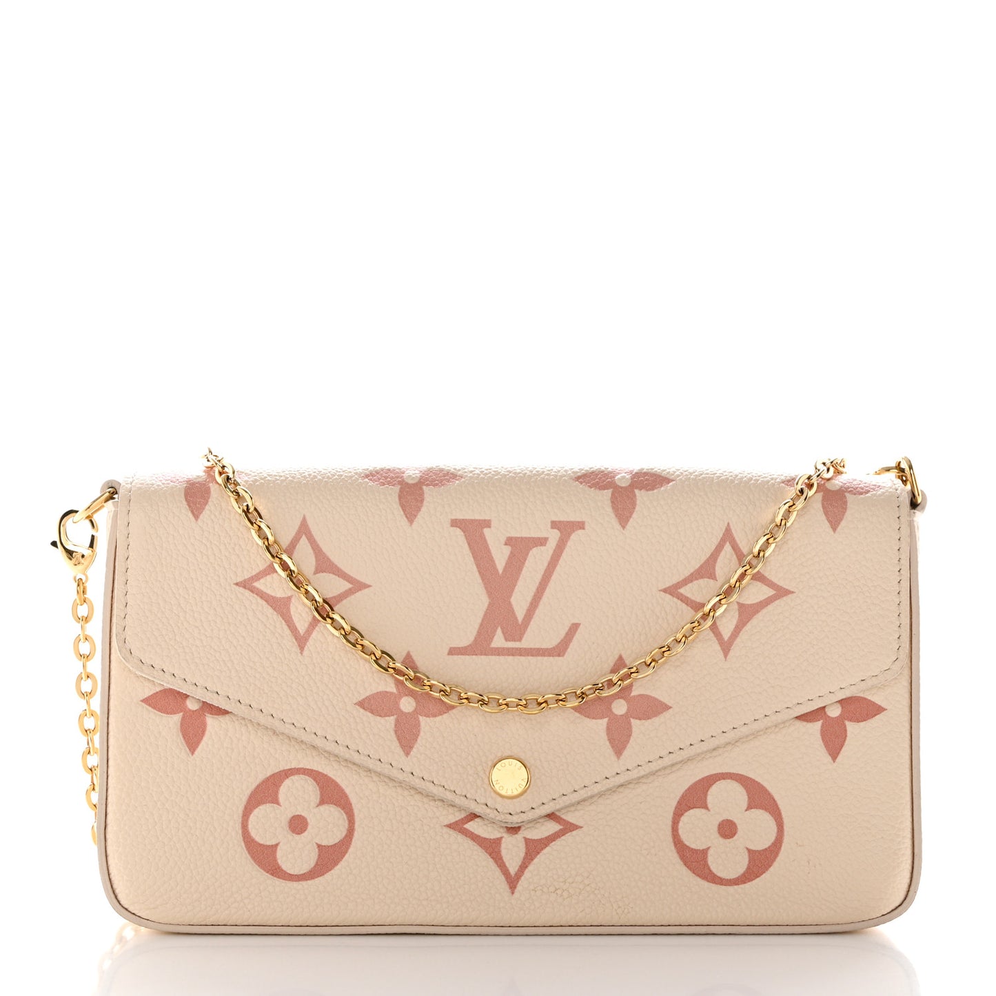 Empreinte Monogram Giant By The Pool Felicie Pochette Chain Wallet Creme Rose Trianon