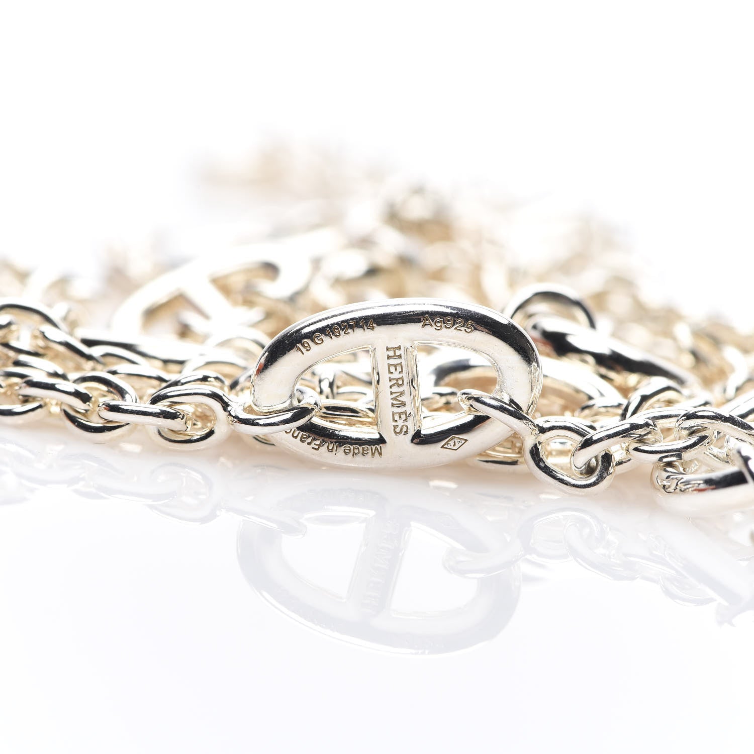 Hermes Sterling Silver Farandole Necklace 120 4 of 5