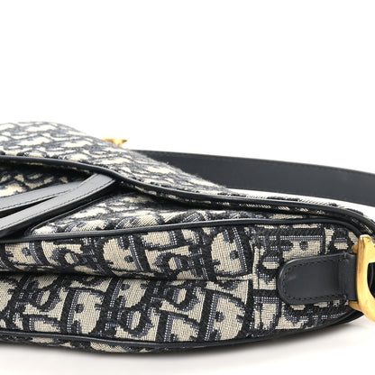 Christian Dior Oblique Saddle Bag Blue 10 of 10