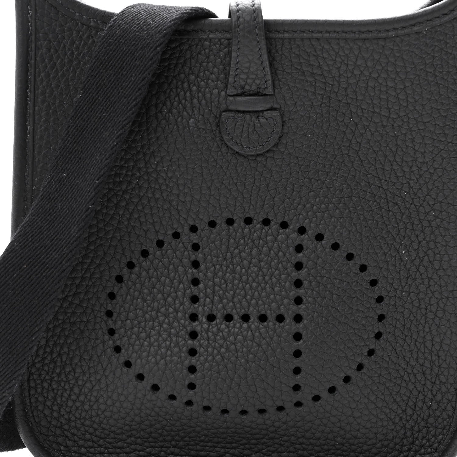 Hermes Taurillon Clemence Evelyne TPM Black 8 of 10