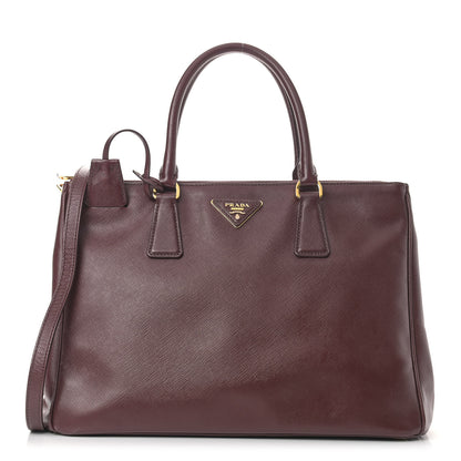 Prada Saffiano Medium Galleria Double Zip Tote Granato 1 of 19