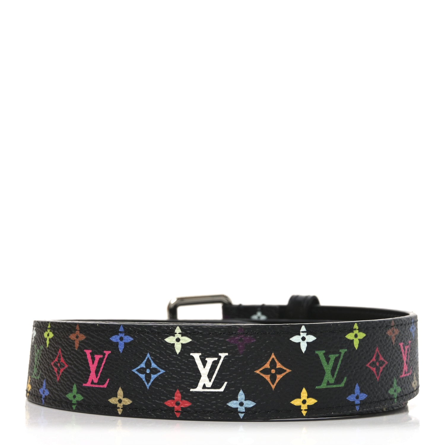Louis Vuitton LV X TM Monogram Multicolor 30mm Belt 85 34 Black 2 of 5