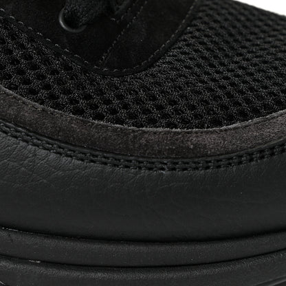 Chanel Mesh Suede Grained Calfskin Womens CC Sneakers 41 Black White 10 of 14