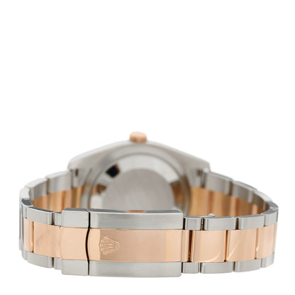Rolex Stainless Steel 18K Everose Gold Diamond 36mm Oyster Perpetual Datejust Watch Silver Jubilee 116201 3 of 5