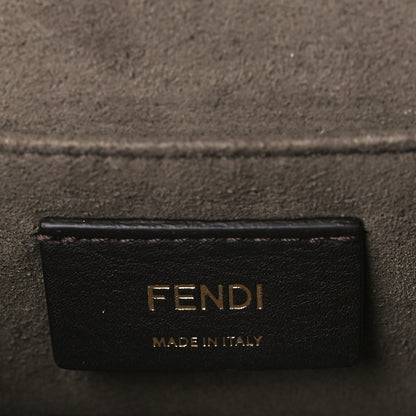 Fendi Vitello Century F is Fendi Bi-Color FF 1974 Embossed Small Kan I Shoulder Bag Camelia Saddler 6 of 10