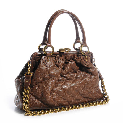 Marc Jacobs Quilted Leather Stam Taupe 3 of 7
