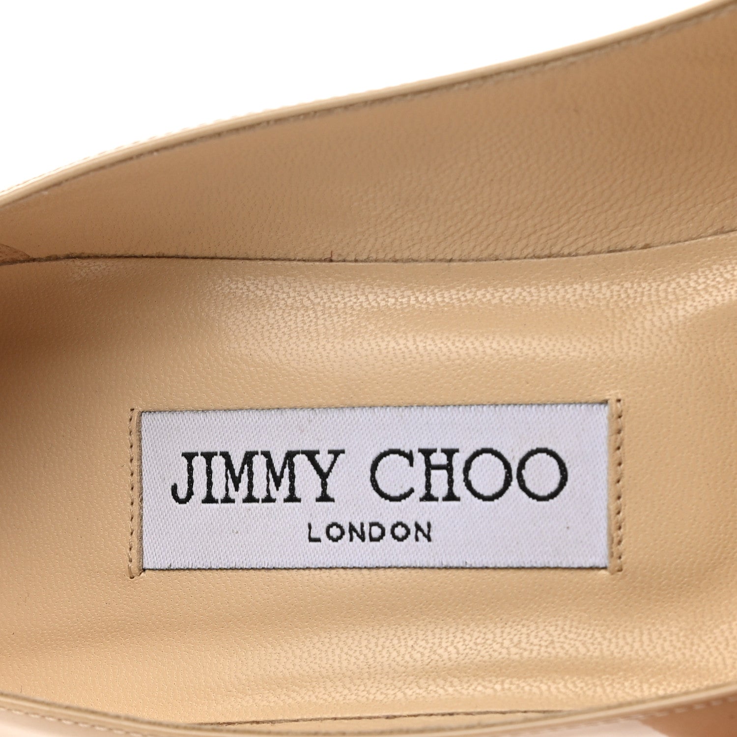 Jimmy Choo Patent Agnes 85 Pumps 37.5 Beige 7 of 9