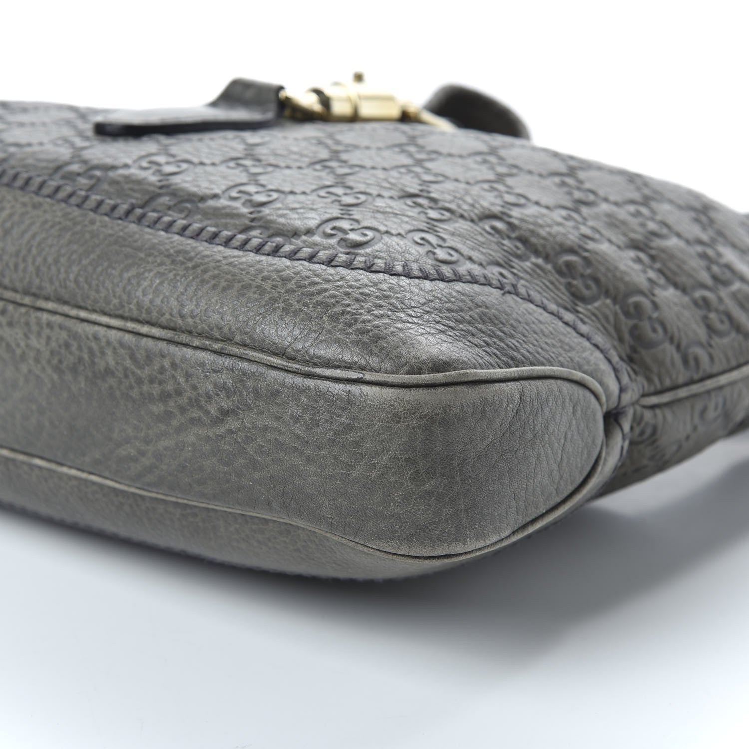 Gucci Guccissima Medium New Jackie Shoulder Bag Olive Green 8 of 13