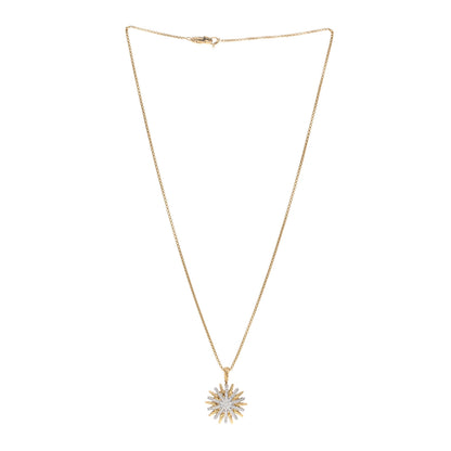 David Yurman 18K Yellow Gold Diamond Starburst Constellation Necklace 3 of 4