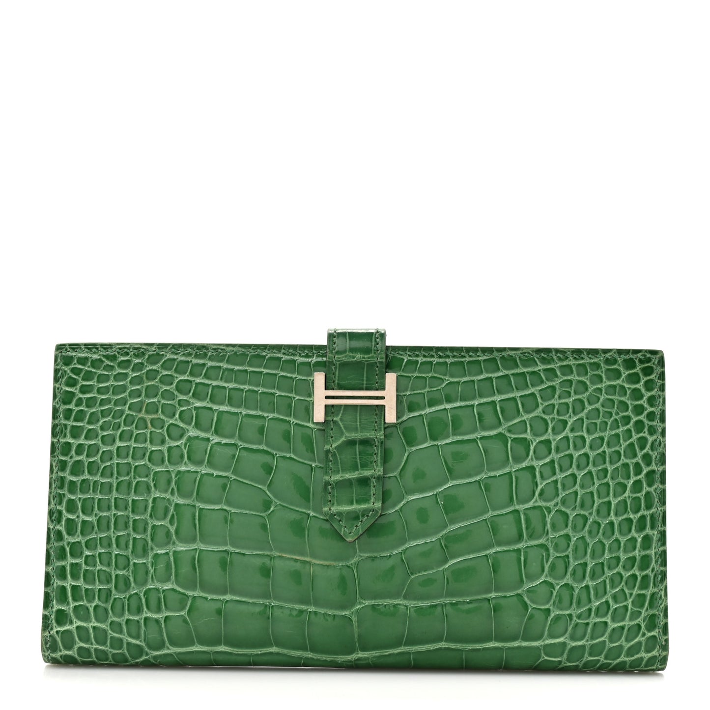 Shiny Alligator Bearn Wallet Cactus