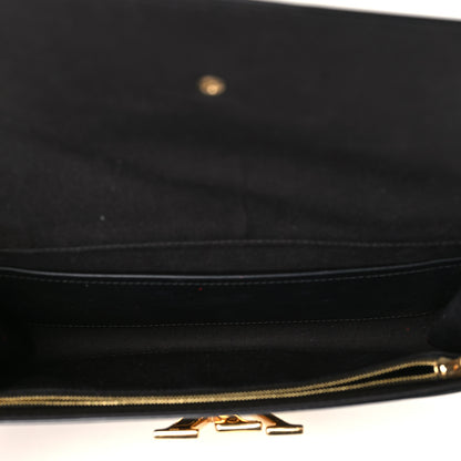 Louis Vuitton Patent Louise Clutch Black 5 of 6