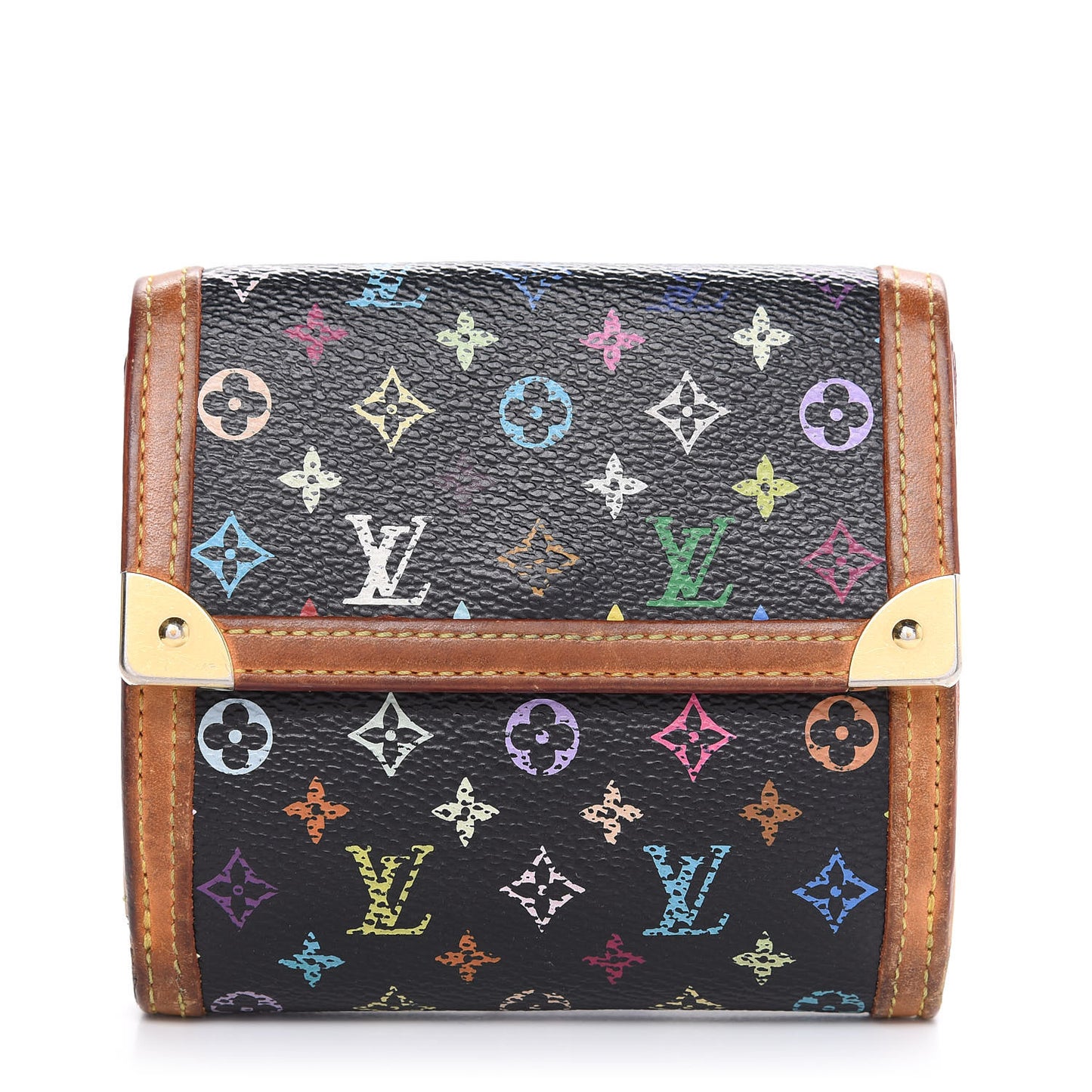 Monogram Multicolor Porte-Monnaie Billets Wallet Black
