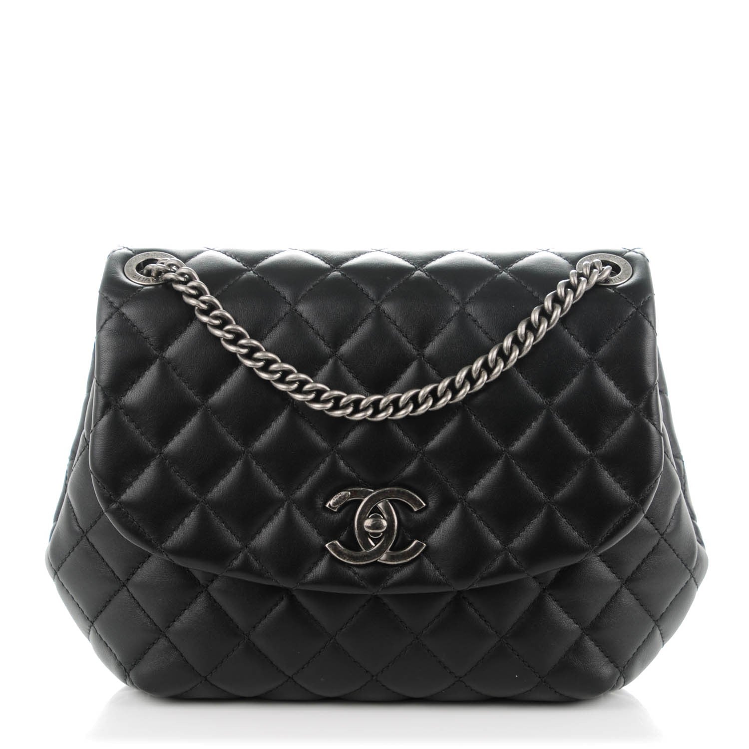 Chanel Lambskin Quilted Small Daily Supple Flap Black 1 of 8