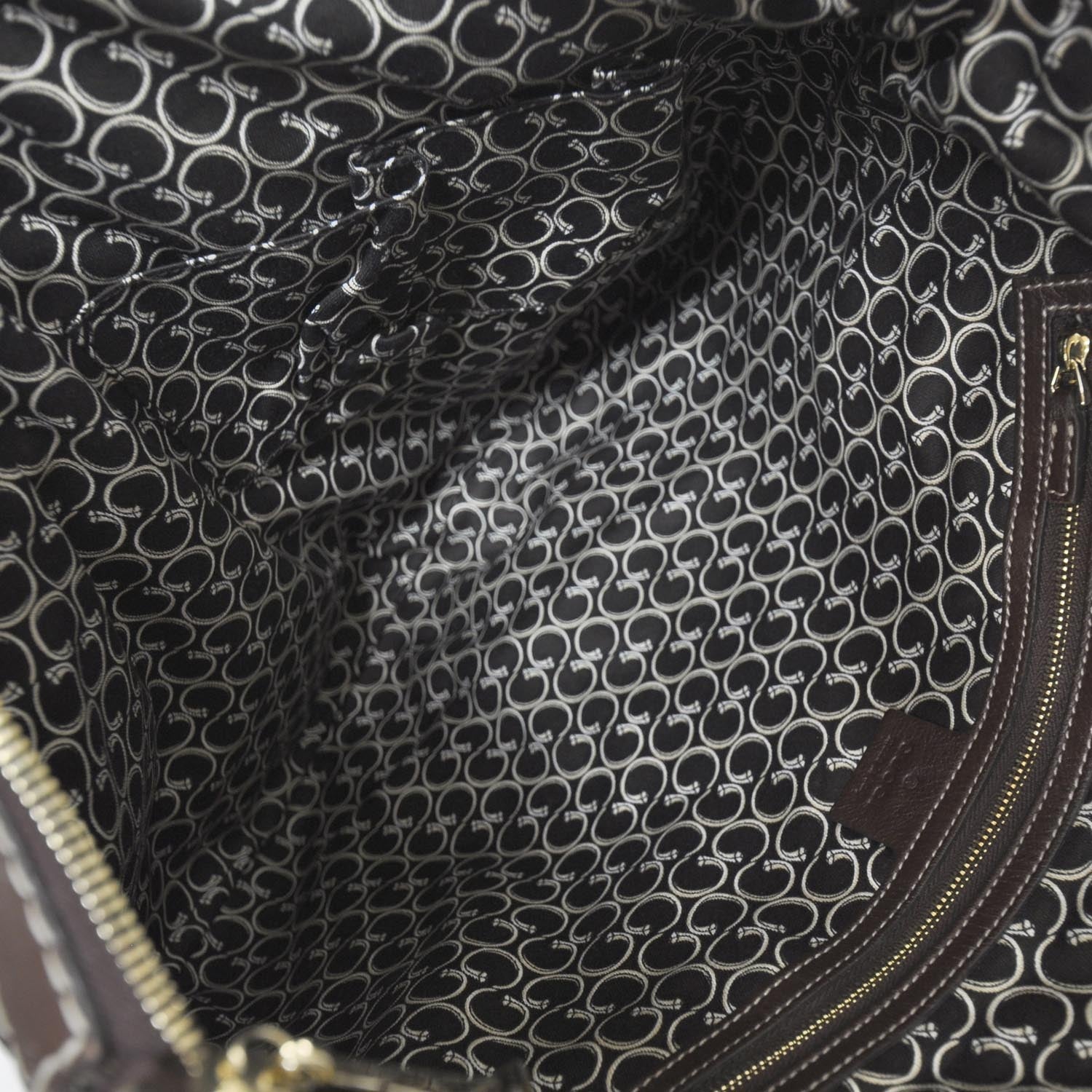 Gucci Leather Horsebit Nail Tote Brown 6 of 9