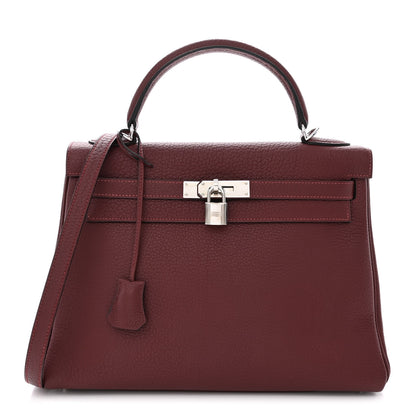 Hermes Fjord Kelly Retourne 32 Rouge H 1 of 14
