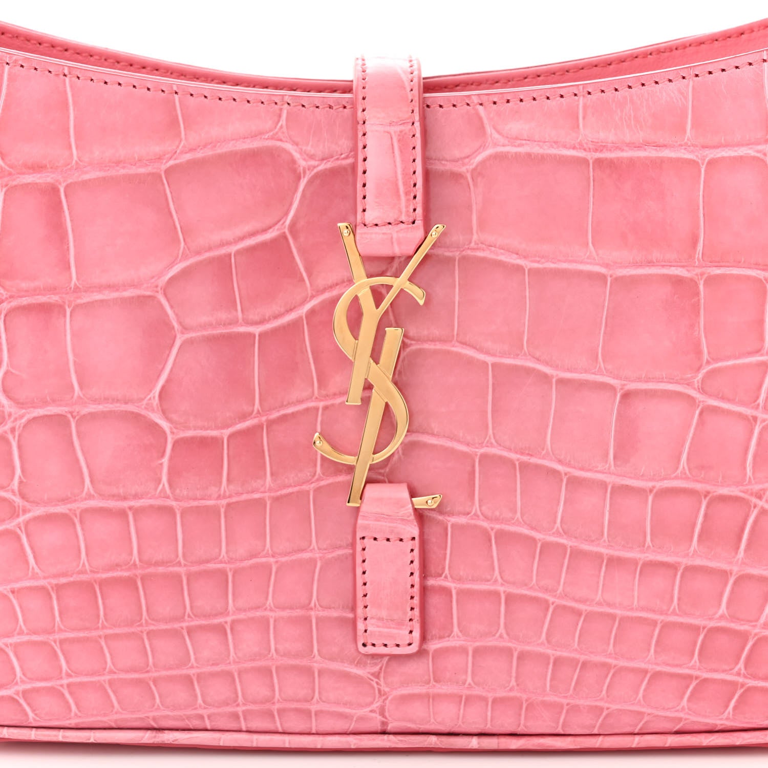 Saint Laurent Alligator LE 5 A 7 Hobo Pink 8 of 10