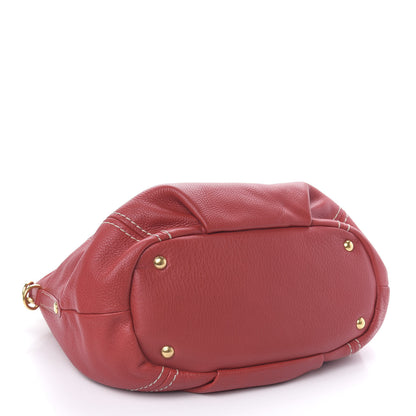 Prada Vitello Daino Satchel Fuoco 4 of 10