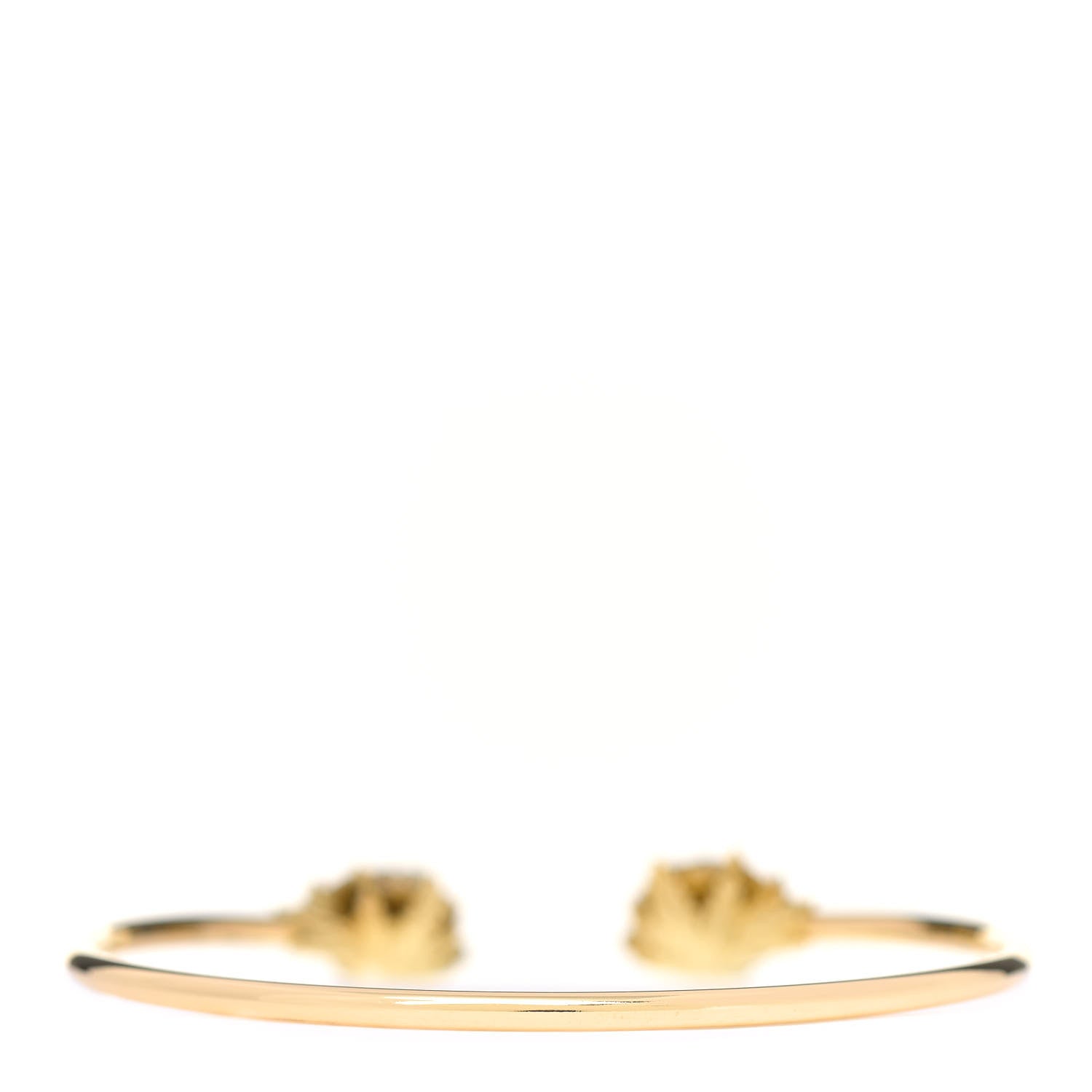 Gucci 18K Yellow Gold Diamond Tsavorite Marche des Merveilles Tiger Cuff Bracelet 2 of 6