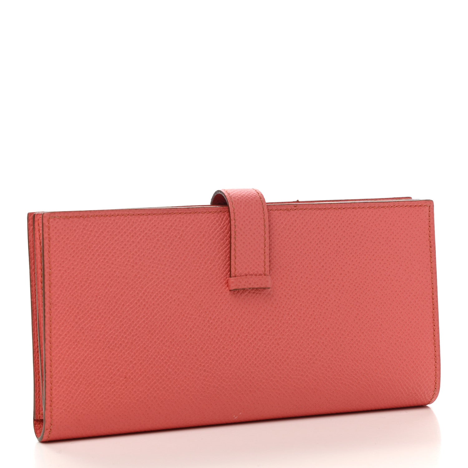 Hermes Epsom Bearn Gusset Wallet Flamingo 3 of 11