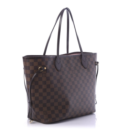 Louis Vuitton Damier Ebene Neo Neverfull MM Rose Ballerine 3 of 10