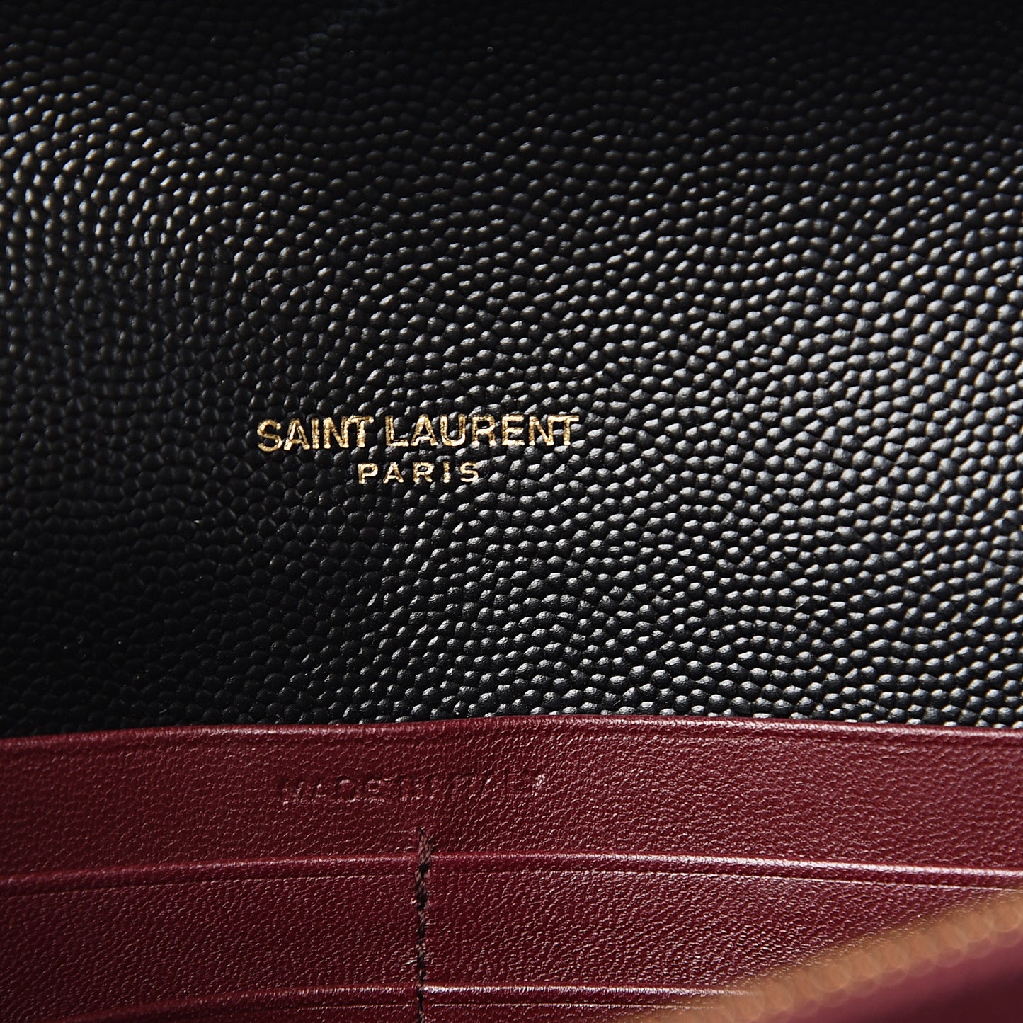 Grain De Poudre Monogram Cassandra Chain Wallet Black Rouge Legion