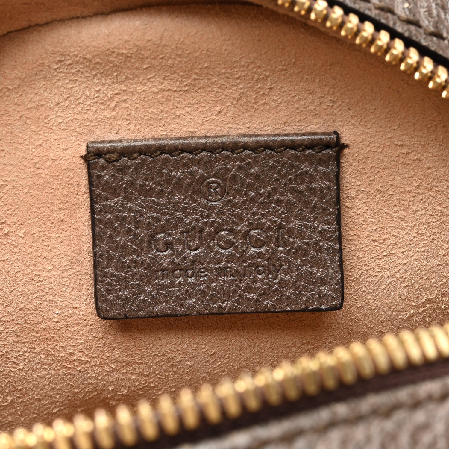 Gucci GG Supreme Monogram Web Mini Ophidia Round Shoulder Bag Brown 6 of 11