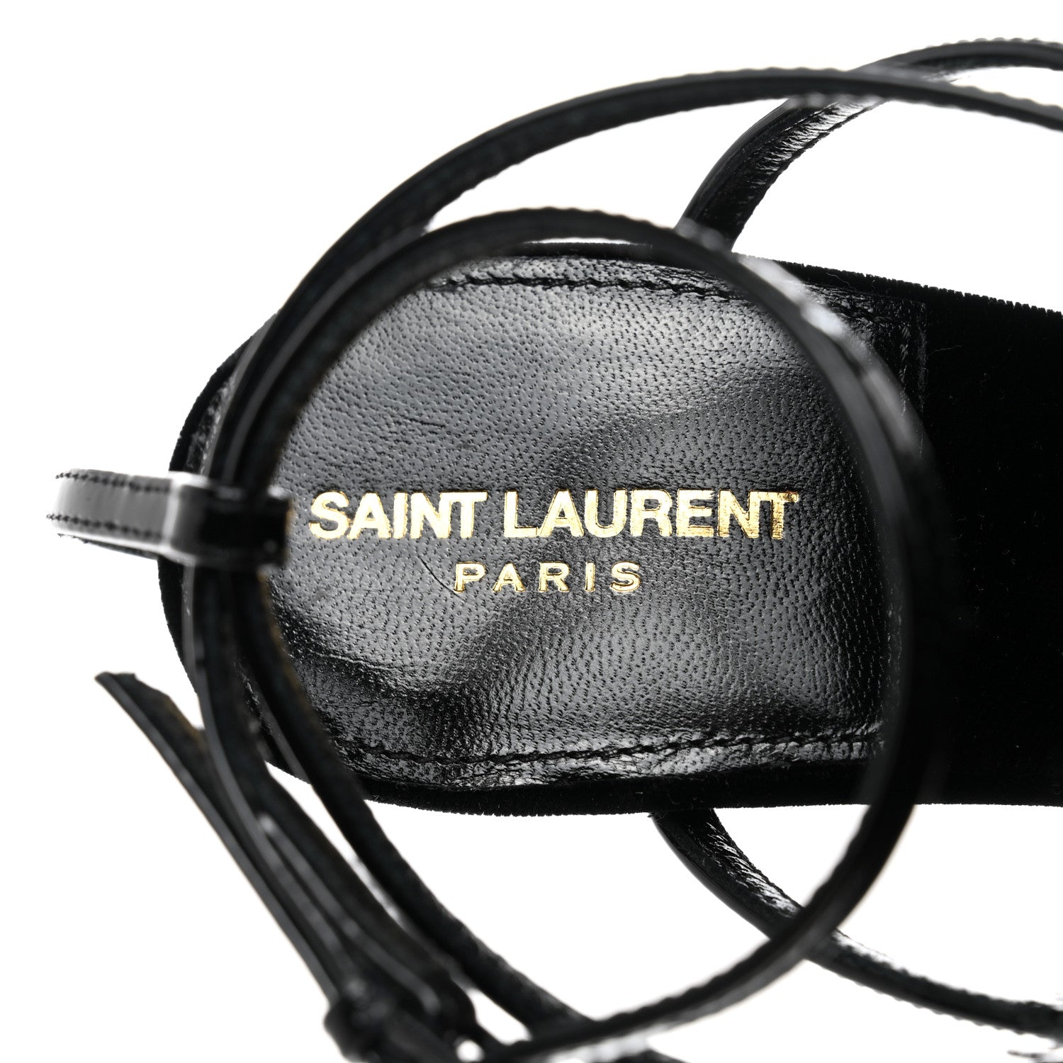 Saint Laurent Vernice Chiffon Tassel Embellished Pierre Pon Pon 110 Sandals 37 Black 5 of 7