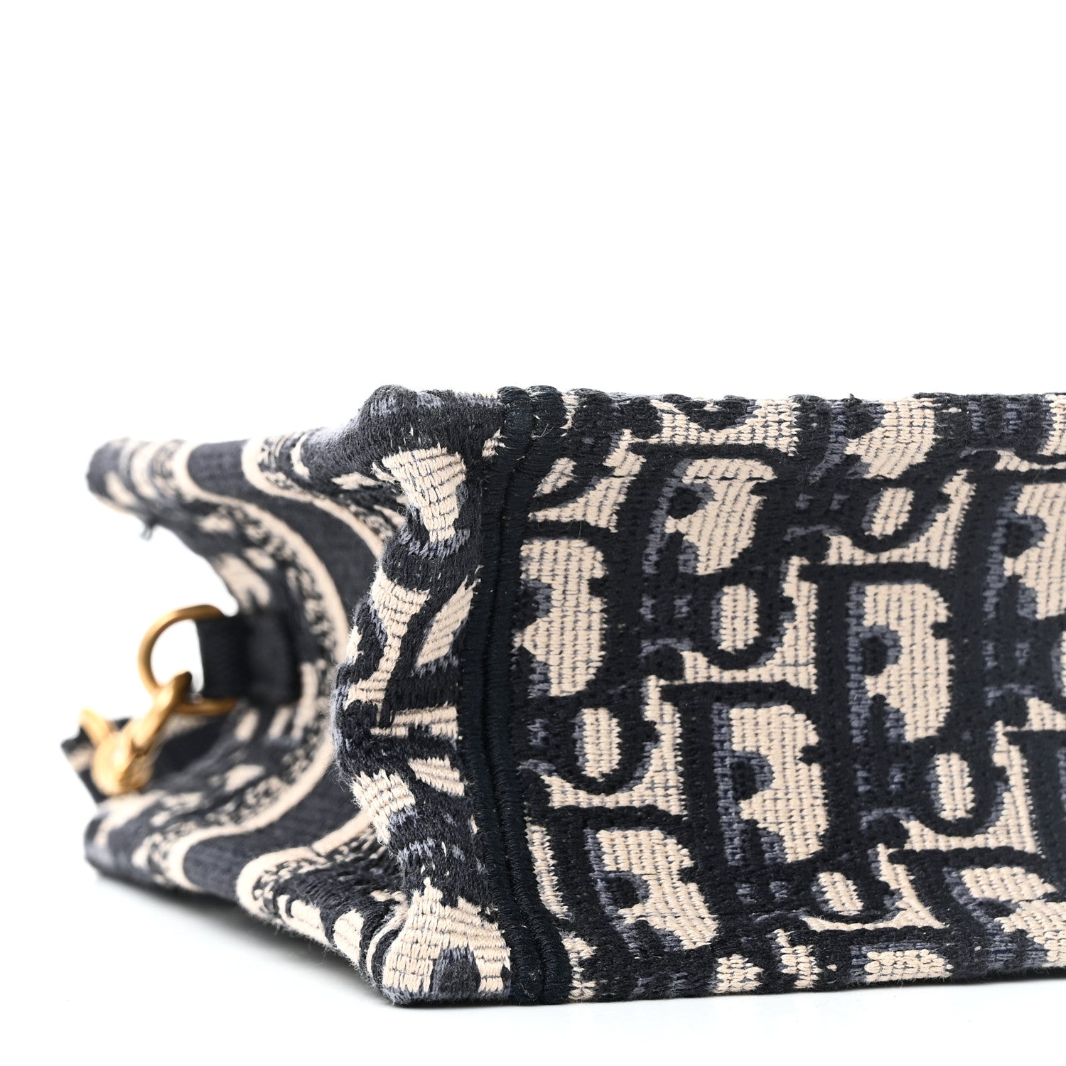 Christian Dior Oblique Mini Book Tote With Strap Blue Multicolor 9 of 12
