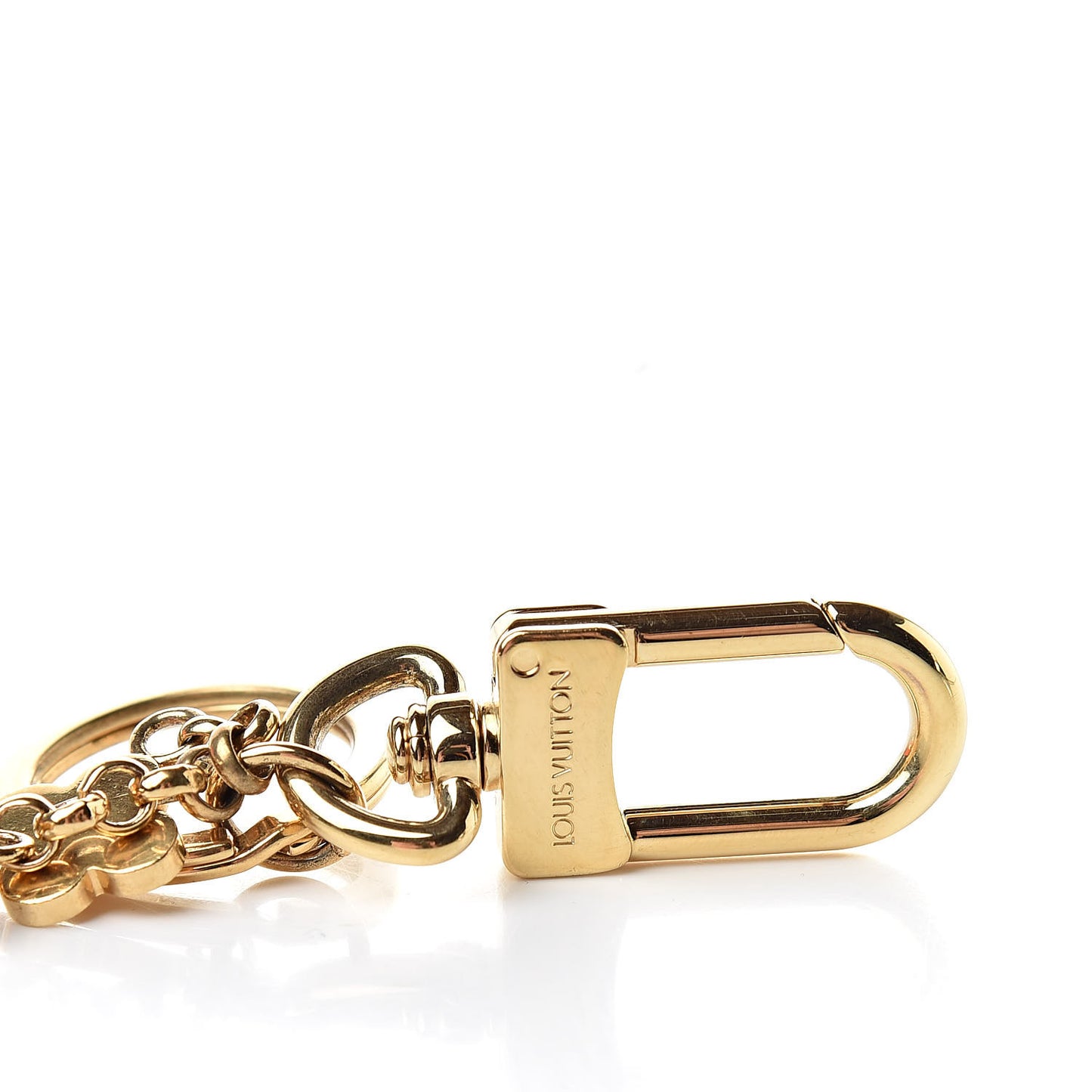 Metal Taurillon LV Capucines Bag Charm Key Holder Black