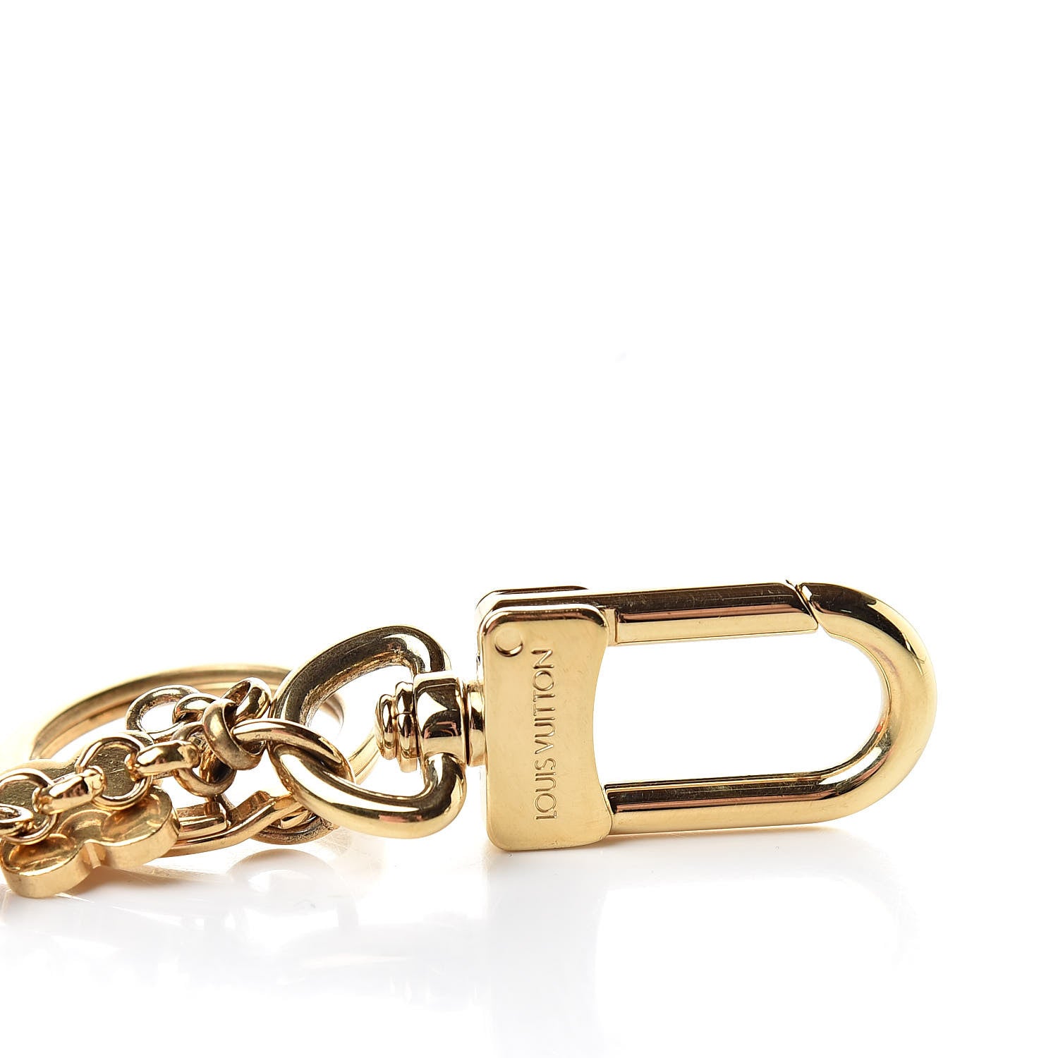 Louis Vuitton Metal Taurillon LV Capucines Bag Charm Key Holder Black 4 of 4