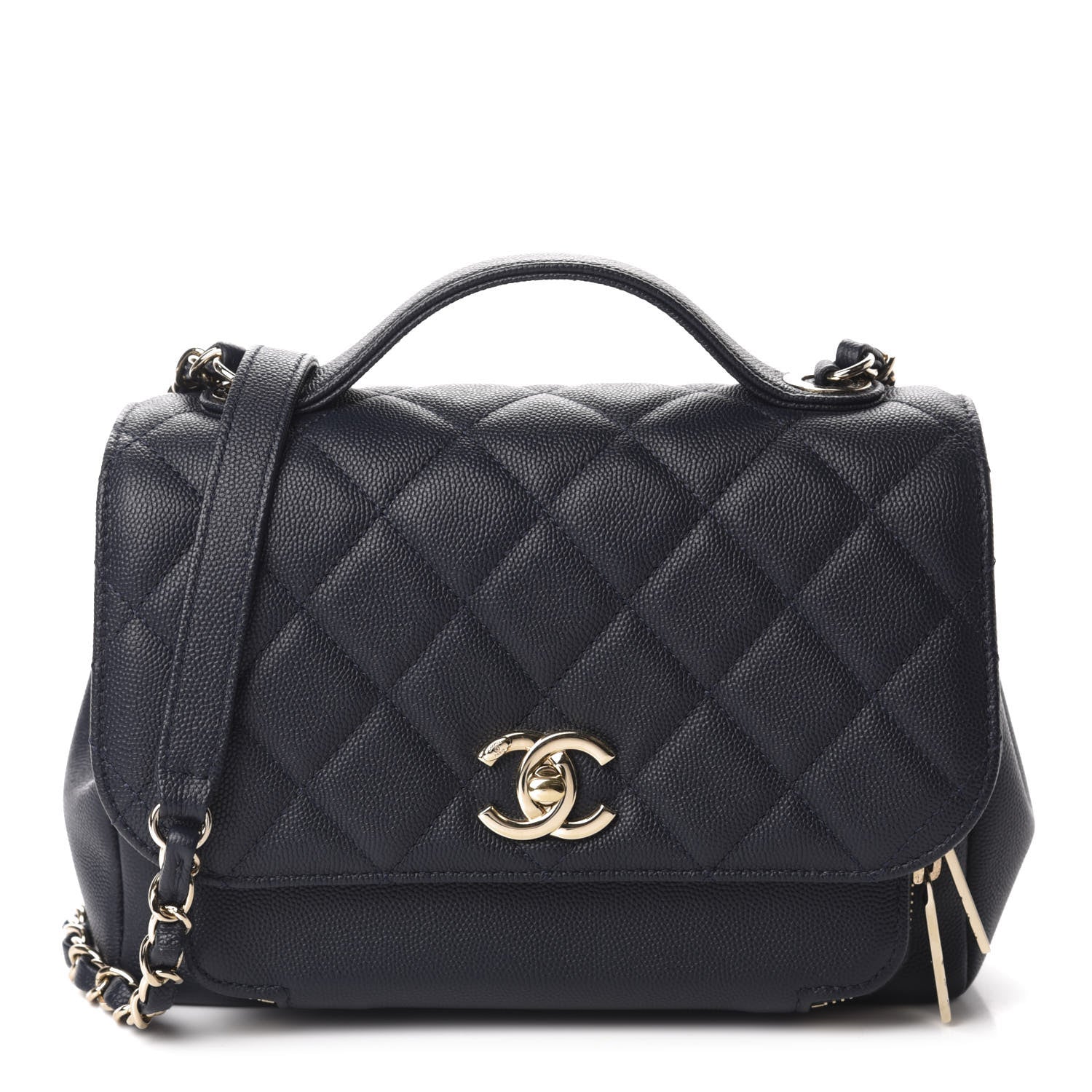 Chanel Caviar Quilted Small Business Affinity Flap Navy 1 of 12
