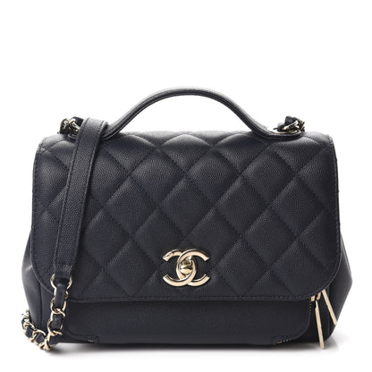 Chanel Caviar Quilted Small Business Affinity Flap Navy 1 of 12
