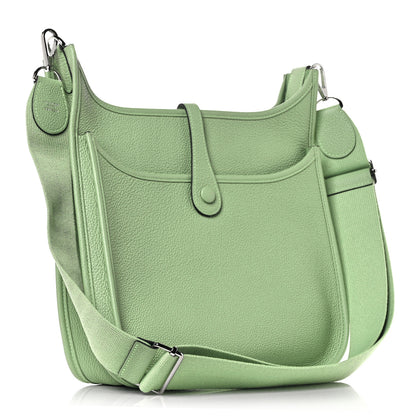 Hermes Taurillon Maurice Evelyne III PM Vert Criquet 2 of 7