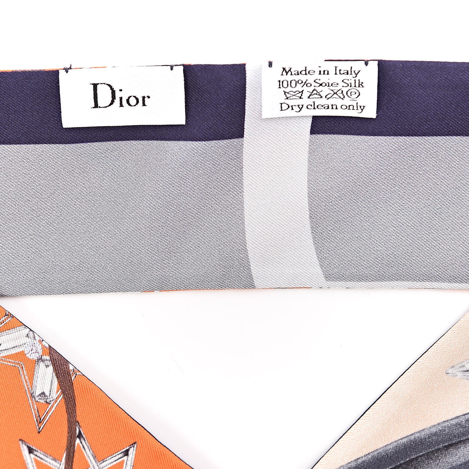 Christian Dior Silk ABCDior S Mitzah Scarf 4 of 4